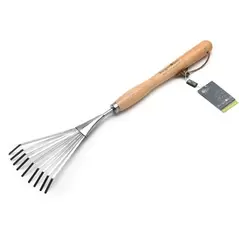 Corona RHS Stainless FSC Wood Mid Handled Shrub Rake