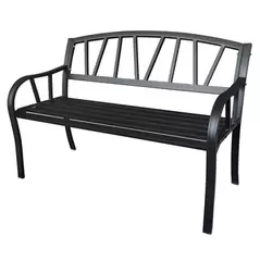 Gardener Select 4' Contemporary Bench Black Iron