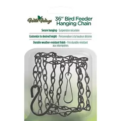 Natures Way 36in Metal Bird Feeder Hanging Chain Black