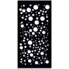 Outdeco 6'x3' Metal Panel Galaxy Black
