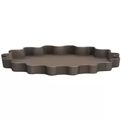 Bloem 6" Wave Deco Saucer Pepercorn
