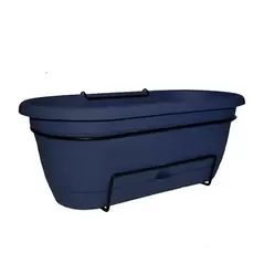 Bloem 18" Lucca Balcony Box Navy