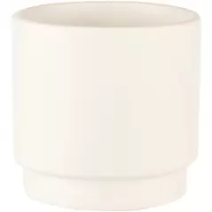 SSI 2.9"x2.8" Stepped Planter Matte White