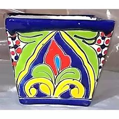 Talavera 5" Straight Tapered Square Pot