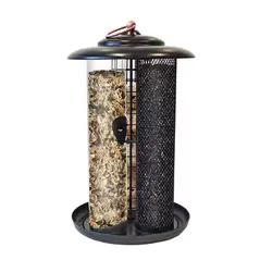 WoodLink Modern Farmhouse Triple Tube Mixed Seed Feeder