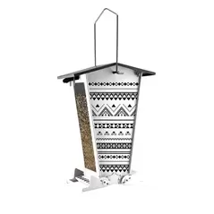 Woodlink Nordic Snack Shack Squirrel-Resistant Seed Feeder with Bohemian Print