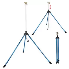 Dramm Tripod Sprinkler Impulse Head Blue