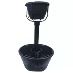 Eckert 3ft Mini Flower Tower with 23in Topper, Black Weekender, 28in Wrap Around Base - Sold as a Set