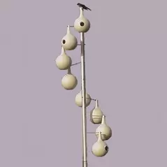 Heath 19' Spiral 8 Gourd Aluminum House Kit Heavy Duty