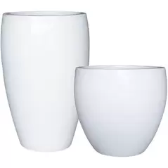 MCarr 35pc Round Planter Pallet White