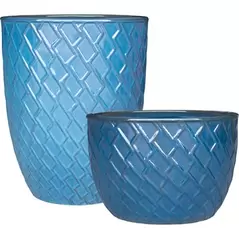 MCarr 32pc Zig Zag Planter Pallet Ultra Marine