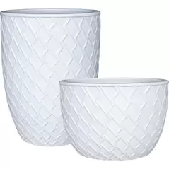 MCarr 32pc Zig Zag Planter Pallet White