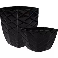 MCarr 32pc Square Planter Pallet Glossy Black