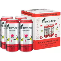 Perky Pet 4pk 16oz Can RTU 22% Sugar Nectar Red