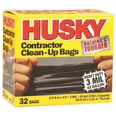 Husky 42GAL Contractor Bag 32CT PAM PA3242HD PAM-PA3242HD