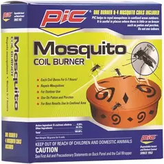 Pic Terra Cotta Mosquito Coil Burner 072477981106 7247798110 PC98110