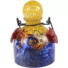 E-V LunaLite Bell Orange/ Blue Hummingbird Feeder