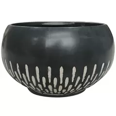 Southern Patio 12" Ava Planter Brown Finish