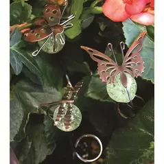 E-V 24pc Small Garden Critter Pot Sticker Display Assorted