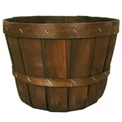 Grower Select Half Peck Basket No Handle Brown 12/CS 60CS/PL