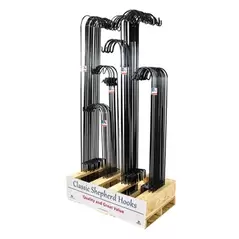 AGW 80pc Shepherd Hook Assortment Black