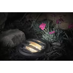 Moonrays Black Metal Well Light