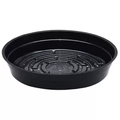 CWP 8" Black Heavy Gauge Vinyl Plant Saucer