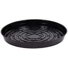 CWP 12" Black Heavy Gauge Vinyl Plant Saucer