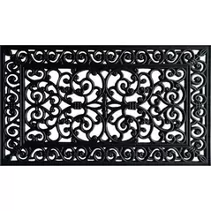 DHTG 22"x36" Extra Wide Tuff Wire Design Millenium Rubber Outdoor Doormat