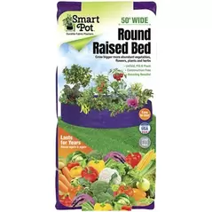 Smart Pot Round Raised Bed 50" Purple