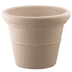 HC 30" Terrazzo Round Planter w/ Heavy Rim Sandstone Akro Mils