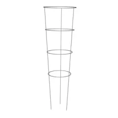 Panacea 42" 3 Leg 4 Ring Galvanized Tomato Cage