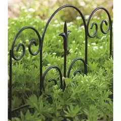 Panacea 16"x18" Black Garden Edge With Finial
