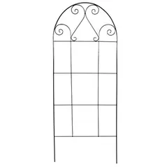 AGW 65"x25" Scroll Trellis Black