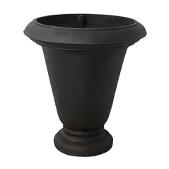 Algreen 25"x22" Crete Urn Black