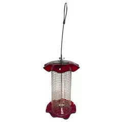 Friends of Flight 7" 1qt Seed Acrylic Feeder Red