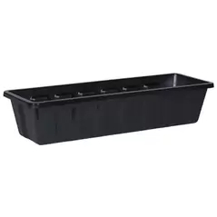 Novelty 24" Polypro Flower Box Planter Black