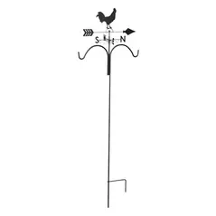 Panacea 78" Rooster Weathervane Shepherd Hook