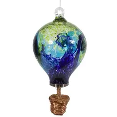 E-V Balloon Green Blue LunaLite Solar Lantern