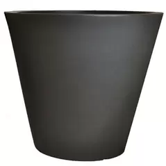 Tusco 13" Cosmo Round Planter Black