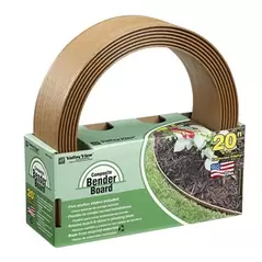 Valley View 3.5"x20' Board w/5 Metal Stakes Coil Light Brown