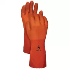 Big Jobs PVC Double Coat Glove Large Orange