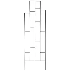 AGW UrbanGarden Contemporary Tall Trellis Matte Black