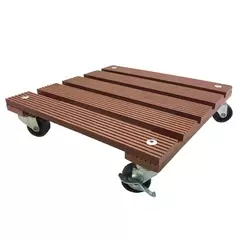 Wagner WPC 11.4"x11.4" Square Plant Caddy Terracotta