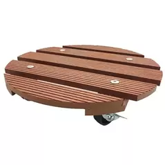 Wagner WPC 11.4 Diam Round Plant Caddy Terracotta