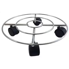 Wagner Wire Caddy Round Chrome 11.8D