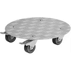 TDI Round Aluminum Plant Caddy