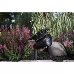 Moonrays Solar Black Plastic High Power Spotlight
