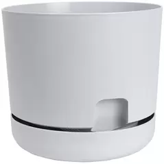 DCN 10" Oasis Self Watering Planter Light Grey