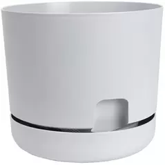 DCN 12" Oasis Self Watering Planter Light Grey